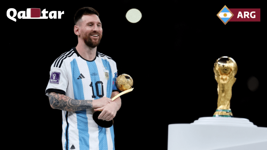 Lionel Messi becomes the first player to win the Golden Ball twice