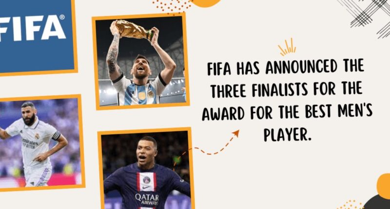 FIFA has announced the three finalists for the award for the best men's player.