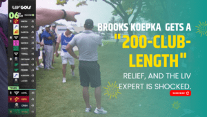 Brooks Koepka gets a "200-club-length" relief, and the LIV expert is shocked.