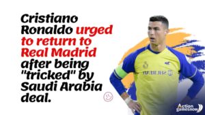 Cristiano Ronaldo was tricked by the Saudi Arabia deal, so people want him to go back to Real Madrid.