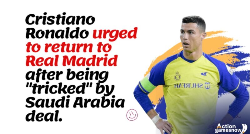 Cristiano Ronaldo was tricked by the Saudi Arabia deal, so people want him to go back to Real Madrid.