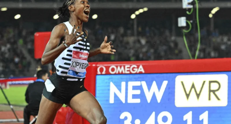 The best ever! Faith Kipyegon runs 1500 meters in 3:49.11