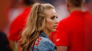 Brittany Mahomes Reacts to the Chiefs' Win Over the Broncos in Two Words.