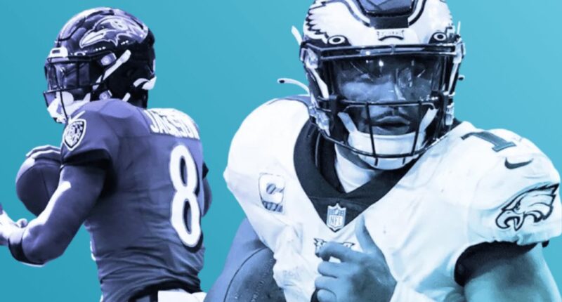 For Week 10, the Ravens beat the Eagles to become the NFL's top team.