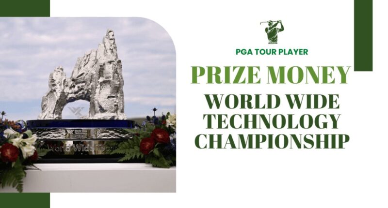 Prize money for each PGA Tour player in the 2023 World Wide Technology Championship.