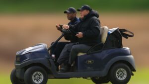 Tiger Woods was taken out of the Genesis Invitational and pulled out after an ambulance scare.