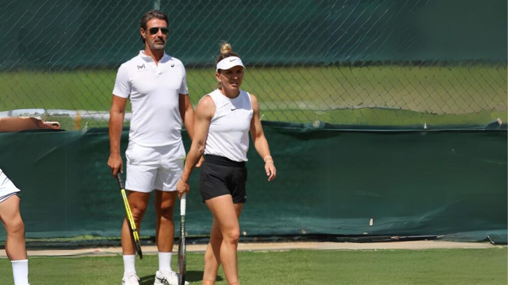 Simona Halep and Patrick Mouratoglou