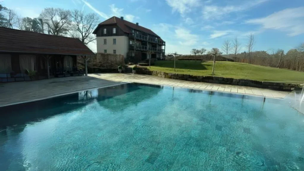 When Euro 2024 starts, the outdoor pool should be sparkling.
