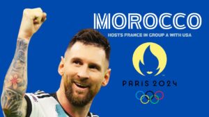 Argentina, led by Lionel Messi, teamed up with Morocco. France will host the 2024 Olympics in Paris. They will be in Group A with the USA.