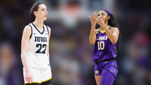 Caitlin Clark gave the best answer to the Angel Reese rivalry question before the game between Iowa and LSU.