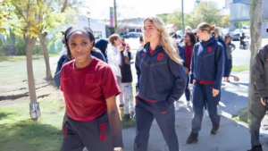 Fans booed a U.S. women's soccer star on Saturday