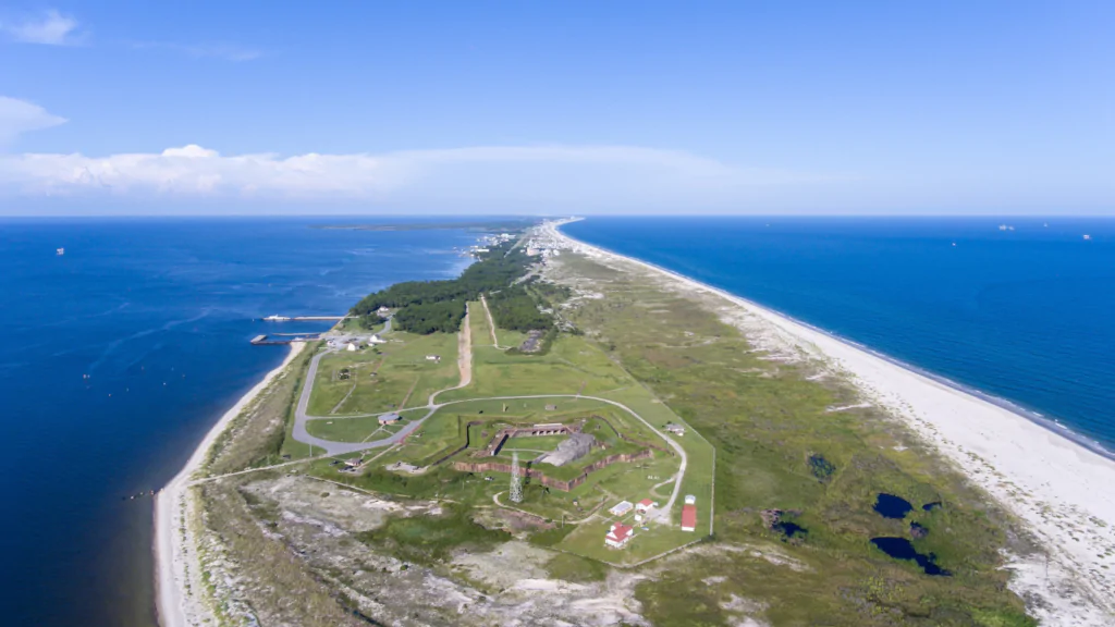 Mobile to Fort Morgan in Alabama