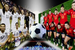 USA, Spain Dominate in Women's Olympic Football Kickoff