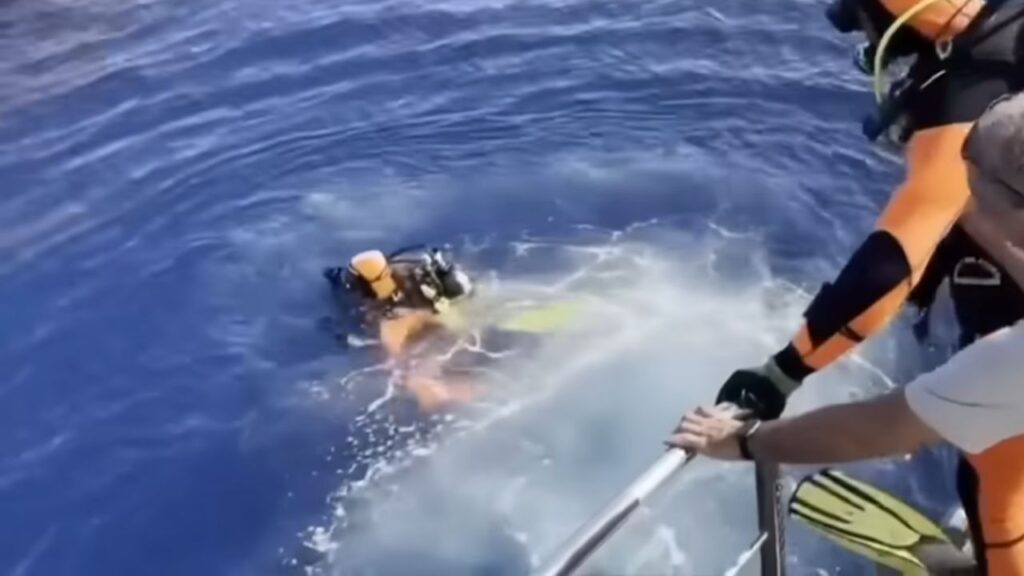 Monday in Sicily, in the south of Italy, divers jumped into the water to look for six people who couldn't be found.