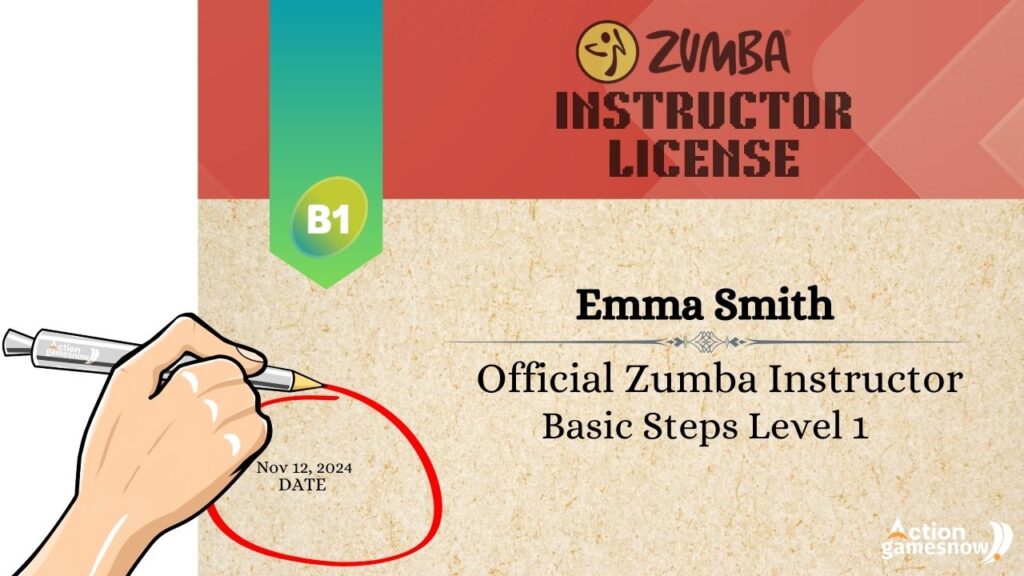 Make sure your Zumba Instructor License is up to date.