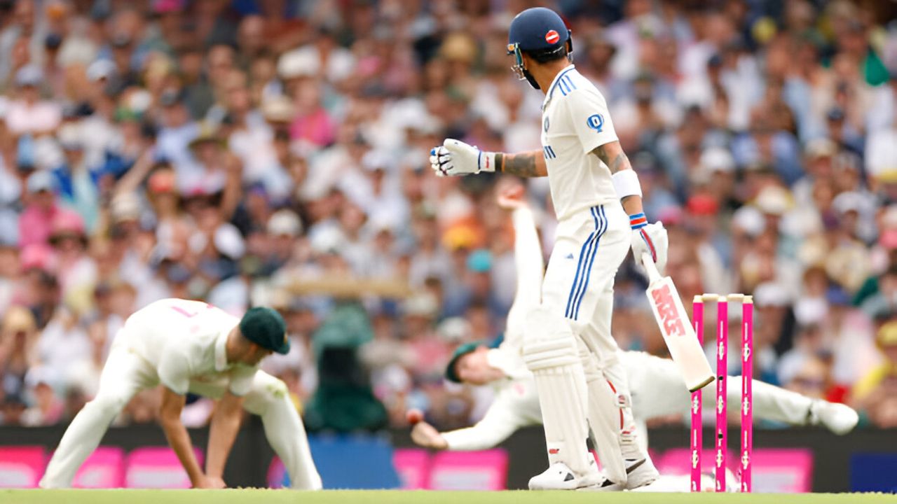 Indian cricketers dining separately after a match in Australia.