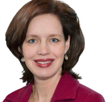 Ginger J. Gardner, MD, FACOG, a gynecologic surgeon at Memorial Sloan Kettering Cancer Center, standing in her surgical scrubs.