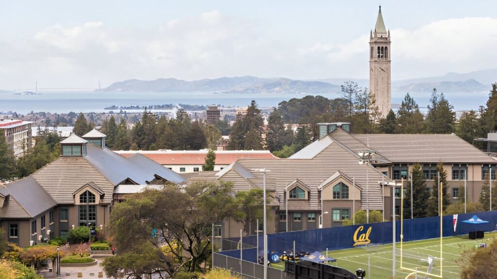 University of California, Berkeley campus with the Campanile tower.