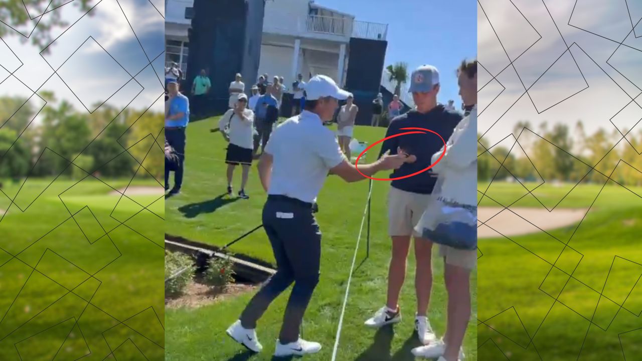 A college star facing consequences after heckling Rory McIlroy during a golf tournament.