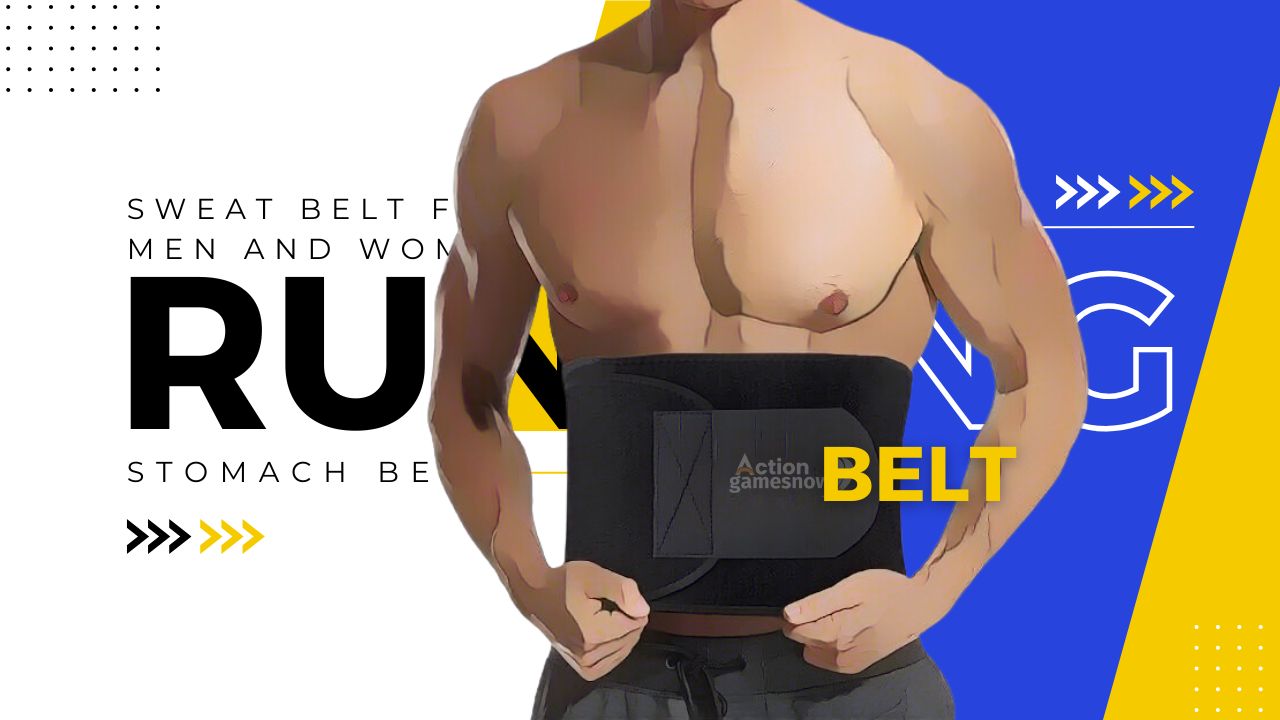 Running belt enhancing workout experience by holding essentials securely.